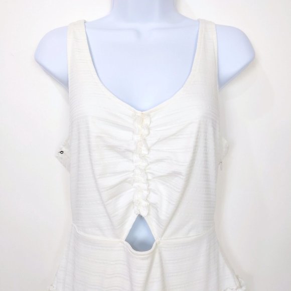 Ali & Jay Size L Womens Dress Up Buttercup Old Town Strollin Mini Dress In White - Picture 6 of 15